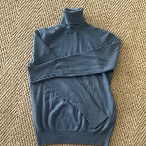 Zara Women's Turtleneck Sweater in Slate Blue